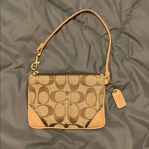 Light Brown Coach Wristlet